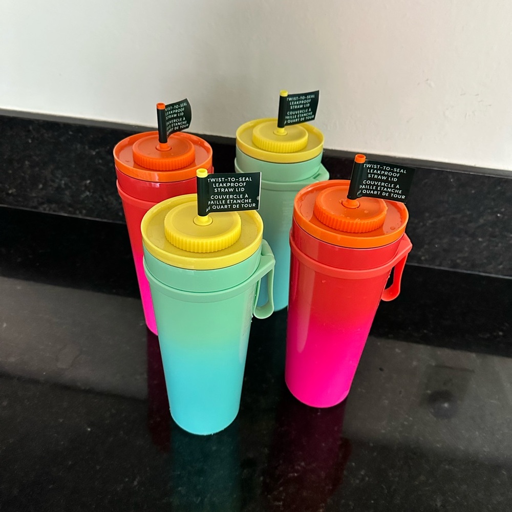 Starbucks Vibrant Gradient Tumblers - Red, Pink, Blue